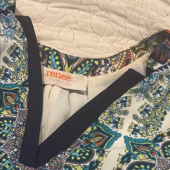 Renee C. Multicolor Paisley Midi Dress - Picture 4 of 4